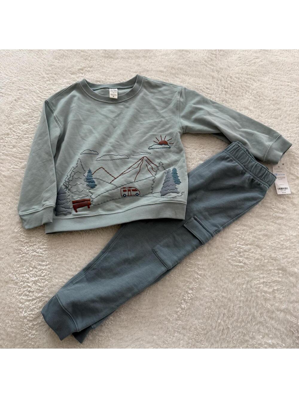 5t Blue Sweatshirt Set NWT